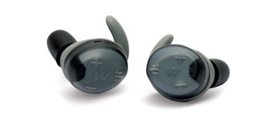 Walker's Silencer in the Ear Buds, Matte Black with Carbon Fiber Accents