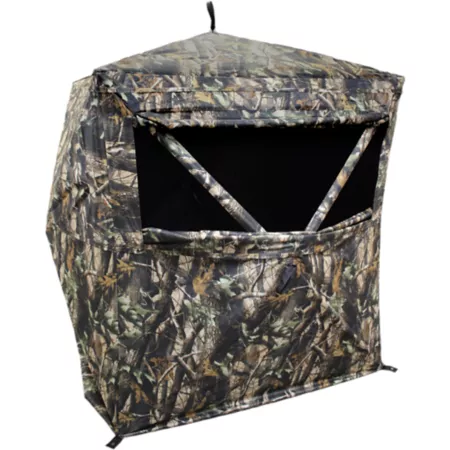 HME Products 62 in x 62 in x 66 in 2-Person Hubbed Floor Shade Ground Blinds