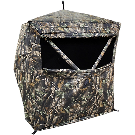 HME Products 2-Person Hub Ground Blind, 62 in. x 62 in. x 66 in.