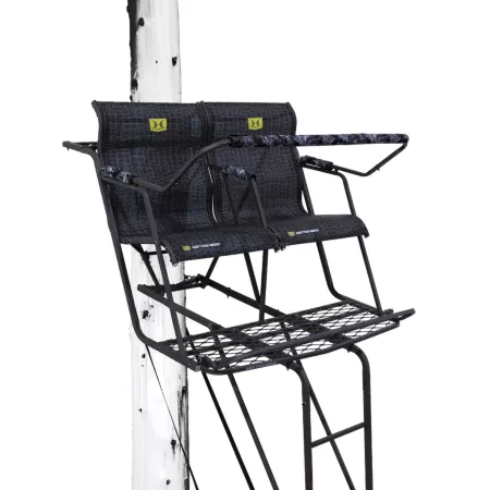 Hawk Big Denali 2-Person Ladder Tree Stand 10.5 in 51 in x 17 in Platform Ladder Tree Stands