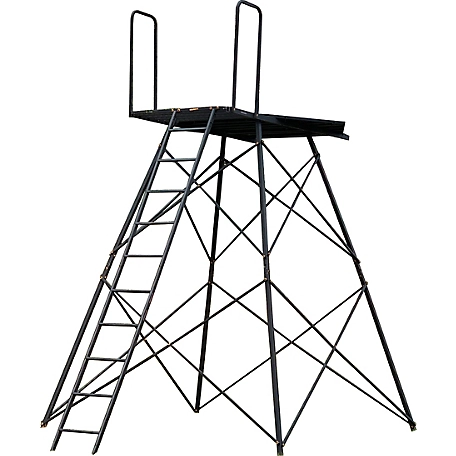 Hawk Scout Floor with 10 ft. Tower, 500 lb. Capacity, For Scout, Warrior Blinds, Muddy Deluxe and Elite Towers