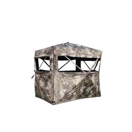 Muddy The Blind Garage Hub 72 in x 48 in 67 in Standing 88 in x 64.5 in Shooting width Ground Blinds