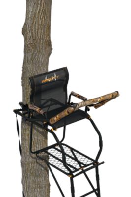 Image showing  17 ft. Huntsman Deluxe 1-Person Ladder Tree Stand