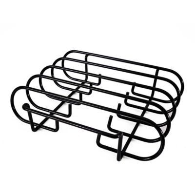 Image showing  Rib Rack, Black, 10 in. D x 11.4 in. W x 3 in. H, 2 lb.