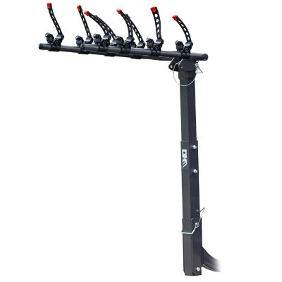 DK2 4-Bike Hitch-Mounted Bike Carrier, 200 lb. Capacity, Fits 2 in. Receiver black powder coated BCR290