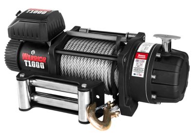 DK2 10,000 lb. Capacity Warrior Elite Combat Severe-Duty Electric Winch with Galvanized Steel Cable, 12V, 6.2 HP
