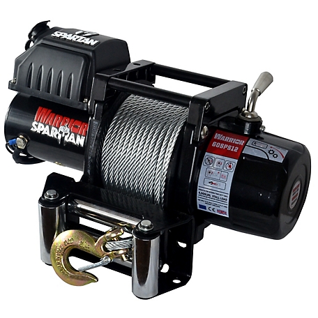 DK2 6,000 lb. Capacity Spartan Electric Planetary Gear Winch with Steel Cable, 17.44 in. x 7.7 x 10.8 in.