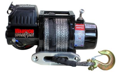 DK2 6,000 lb. Capacity Spartan 6000 lb. Electric Planetary Gear Winch with Armortek Synthetic Rope, 17.4 in. x 7.7 x 10.8 in.