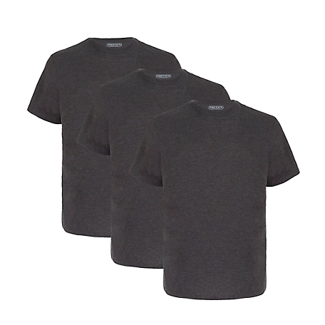 Smith's Workwear Men's Short-Sleeve Quick-Dry Crew Neck T-Shirts, 3 pk.