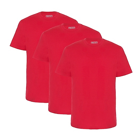 Smith's Workwear Men's Short-Sleeve Quick-Dry Crew Neck T-Shirts, 3 pk ...