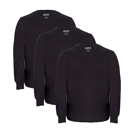 Smith's Workwear Men's Long-Sleeve Quick-Dry Crew Neck T-Shirts, 3 pk.