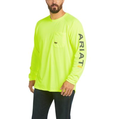 Image showing 0 th Ariat Men's Rebar Heat Fighter Long-Sleeve Work T-Shirt