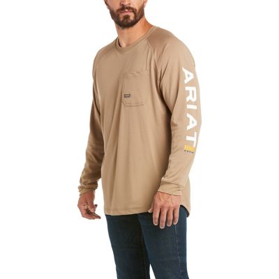 Image showing 0 th Ariat Men's Rebar Heat Fighter Long-Sleeve Work T-Shirt