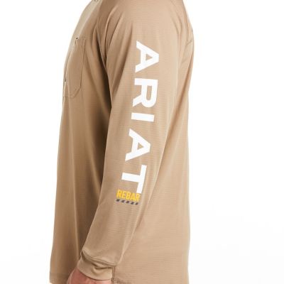 Image showing 2 th Ariat Men's Rebar Heat Fighter Long-Sleeve Work T-Shirt