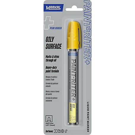 MARKAL Paint-Riter Plus Liquid Paint Marker, Yellow