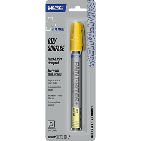 MARKAL Paint-Riter + Safety Liquid Paint Marker, Yellow at Tractor