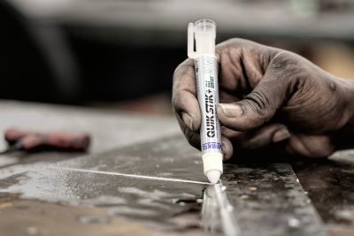 Image showing  Quik Stik Plus Solid Paint Markers, White, 2-Pack