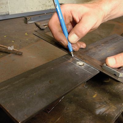 Image showing  Silver-Streak Refillable Mechanical Holder with 6 Silver Highly Visible Reflective Lead Refills and Built-in Sharpener