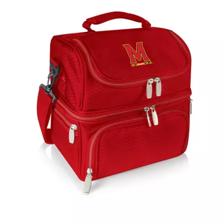 Picnic Time NCAA Maryland Terrapins Pranzo Lunch Cooler Set 8 Can Lunch Boxes