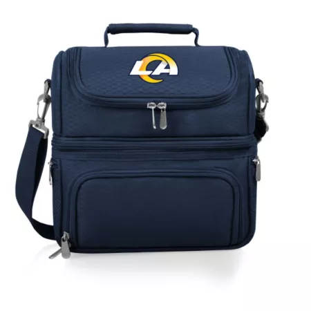 Picnic Time Pranzo NFL Los Angeles Rams Lunch Cooler 8 Can Blue Lunch Boxes