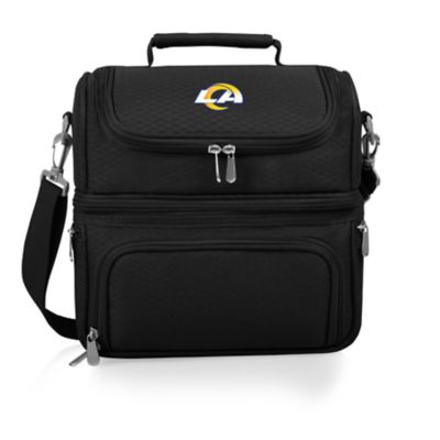Picnic Time 8-Can NFL Los Angeles Rams Pranzo Lunch Cooler, Black