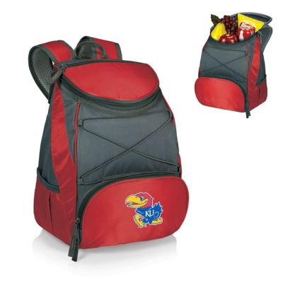 Image showing 8 th Picnic Time 20-Can NCAA Kansas Jayhawks PTX Backpack Cooler