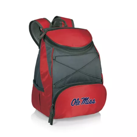 Picnic Time NCAA Ole Miss Rebels PTX 20 Can Insulated Backpack Red Soft Sided Coolers