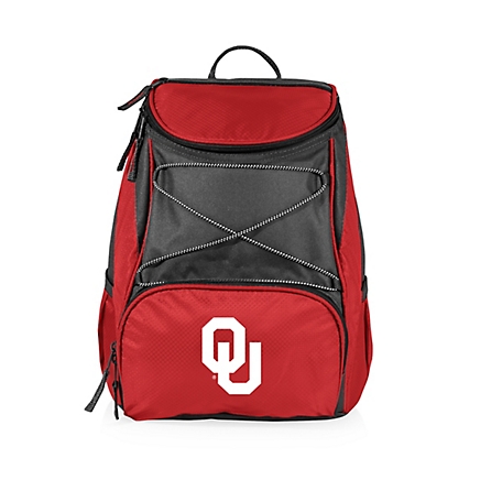 Picnic Time 20-Can NCAA Oklahoma Sooners PTX Backpack Cooler, Red