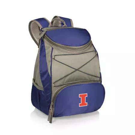 Picnic Time NCAA Illinois Fighting Illini PTX 20 Can Backpack Cooler Soft Sided Coolers