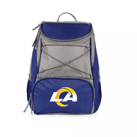 Picnic Time NFL Los Angeles Rams PTX 20 Can Insulated Backpack Blue Soft Sided Coolers