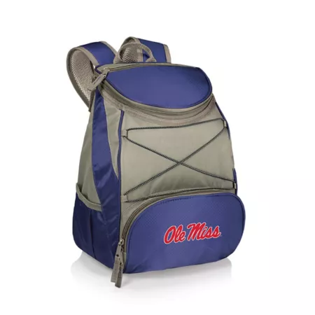 Picnic Time NCAA Ole Miss Rebels PTX 20 Can Cooler Backpack Blue Soft Sided Coolers