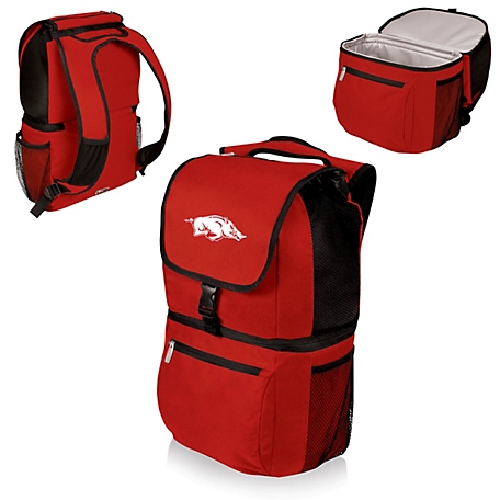 PICNIC TIME NCAA Arkansas Razorbacks Zuma Insulated Cooler Backpack, Red  (634-00-100-034-0)