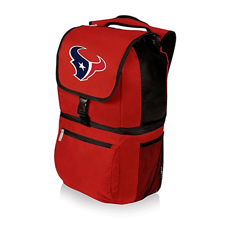 Picnic Time 12-Can NFL Houston Texans Zuma Backpack Cooler, Red