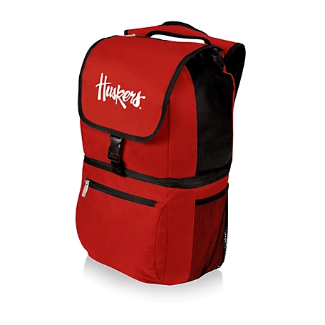 Picnic Time 12-Can NCAA Nebraska Cornhuskers Zuma Backpack Cooler, Red