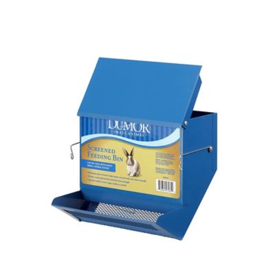 DuMOR Small Animal Screened Feeding Bin, Large