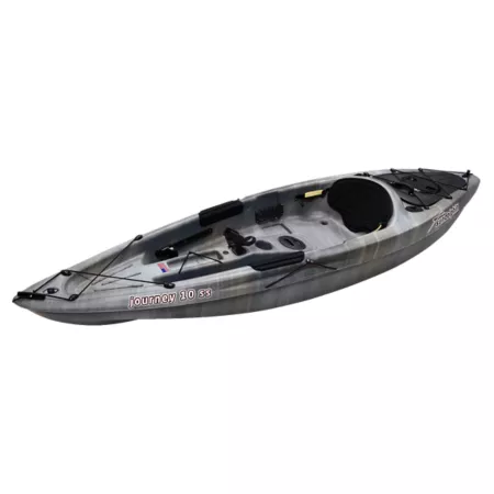 Sun Dolphin Journey SS 10-Foot Sit-On-Top Fishing Kayak with Paddle Gray Swirl Kayaks