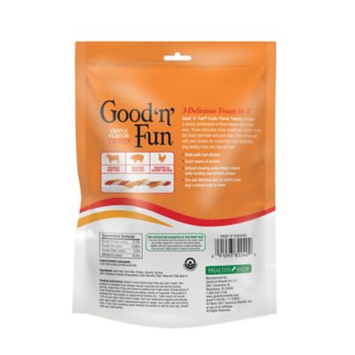 Image showing  Triple Flavor Chew Twists Dog Treats
