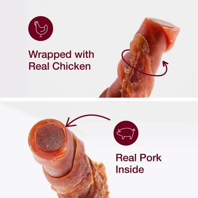 Image showing  Dog Treat Chicken Wrapped Stuffed Twistz,G1154 10 pk.