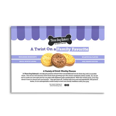 Image showing  Lick n Crunch! Sandwich Cookie Variety Pack 3 Flavors Dog Treats, 39 oz.