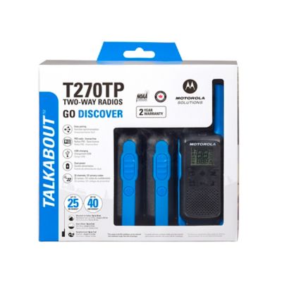 Image showing 8 th Motorola Solutions 2-Way Radios, Black/Blue, 3-Pack
