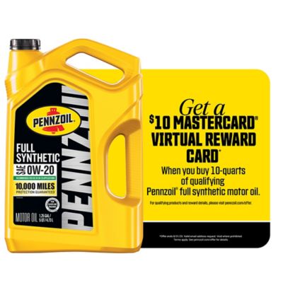 Pennzoil 5 qt. SAE 0W-20 Full Synthetic Motor Oil