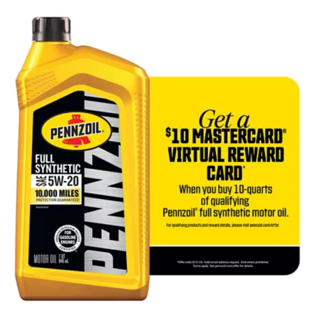 Pennzoil 1 quart Fully Synthetic Gasoline Engine Oil 5W-20 Motor Oils