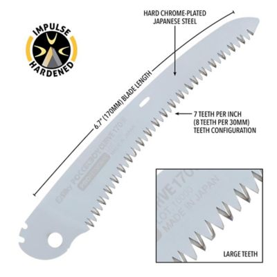 Image showing  6.7 in. Blade Only for Pocketboy Curve Professional Folding Saw, Large Teeth