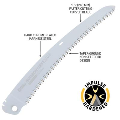 Image showing  9.4 in. Blade Only for Gomboy Curve Professional Folding Saw, Medium Teeth