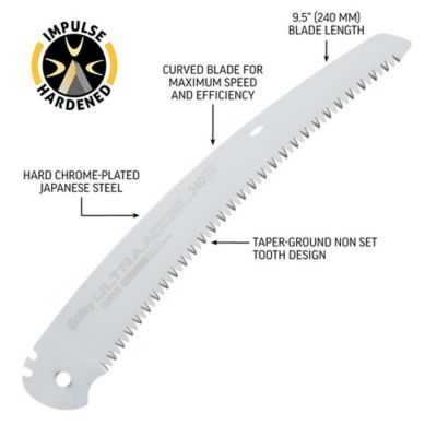 Image showing  9.4 in. Blade Only for Ultra Accel Folding Saw, Large Curve Teeth