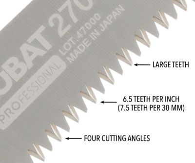 Image showing  10.6 in. Blade Only for Zubat Professional Pruning Saw, Large Teeth
