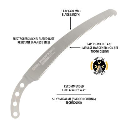 Image showing  11.8 in. Blade Only for Zubat Professional Pruning Saw, Large Teeth