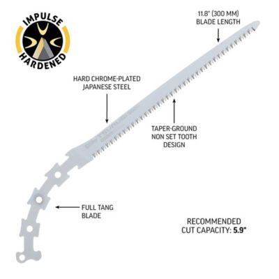 Image showing  11.8 in. Blade Only for Tsurugi Professional Straight Saw, Large Teeth