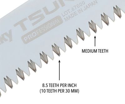 Image showing  10.6 in. Tsurugi Curved Professional Saw, Medium Teeth