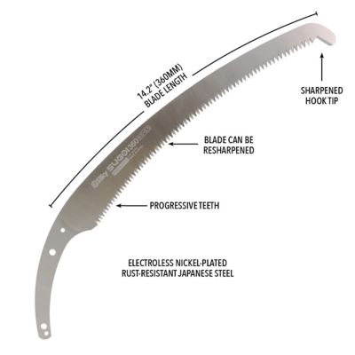 Image showing 2 th Silky Saws 14.2 in. Blade Only for Sugoi Professional Saw, Extra Large Teeth